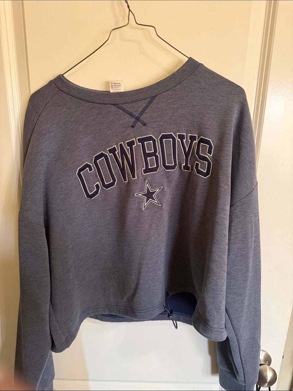 NFL Cowboys Heather Blue Women's Sweatshirt